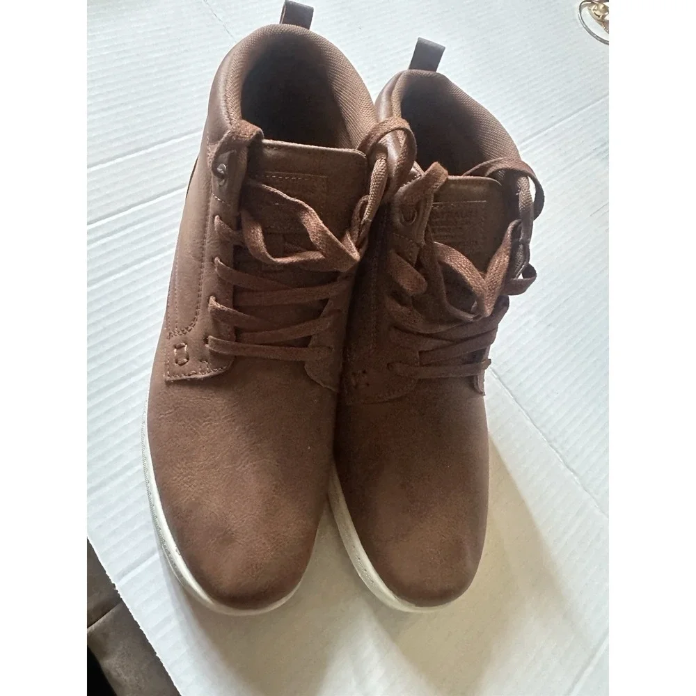 Levis Men's Goshen 2 Chukka Type Casual Ankle Boots Brown Lace Up Size 9